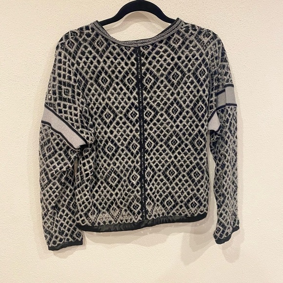 NWT BEATE HEYMANN SWEATER FLOCK OPEN LATTICE Size 4 - Picture 6 of 6